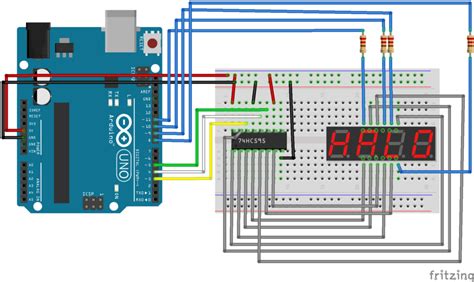 Using a 4x7 segment display with Arduino • AranaCorp.